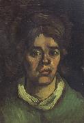 Vincent Van Gogh Head of a Peasant Woman with Dark Cap (nn04) oil
